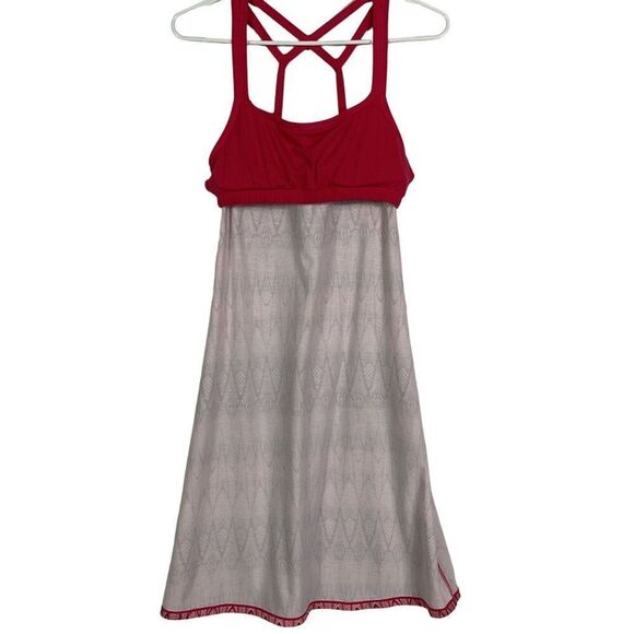 prAna Cora Azalea Feather Dress Women's size small, Pink, Racerback, removable p - Picture 12 of 14